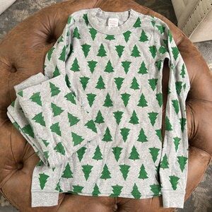Mini Boden Christmas tree pajamas